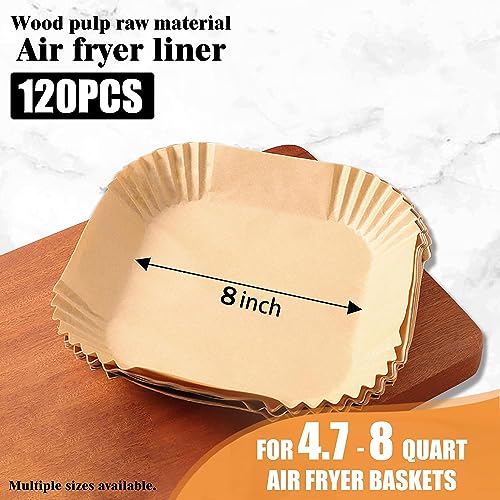 120 Pcs Non-Stick Air Fryer Liners