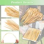 100pcs Bamboo Skewers for Barbeque & Cocktails