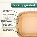 125Pcs Parchment Paper Liners: Non-Stick Air Fryer Square