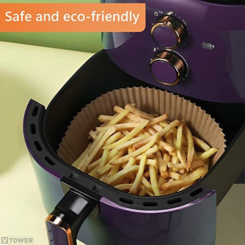 100Pcs 6.3 Inch Air Fryer Parchment Paper Liners