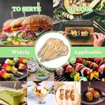 100pcs Bamboo Skewers for Barbeque & Cocktails