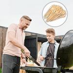 100pcs Bamboo Skewers for Barbeque & Cocktails
