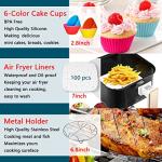 17-Piece Square Air Fryer Accessories with Cookbook
