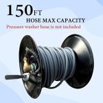 M MINGLE 150ft Manual Hose Reel Pressure Washer
