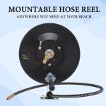 M MINGLE 150ft Manual Hose Reel Pressure Washer