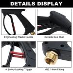 BOOMSTART High Pressure Washer Gun with Nozzles