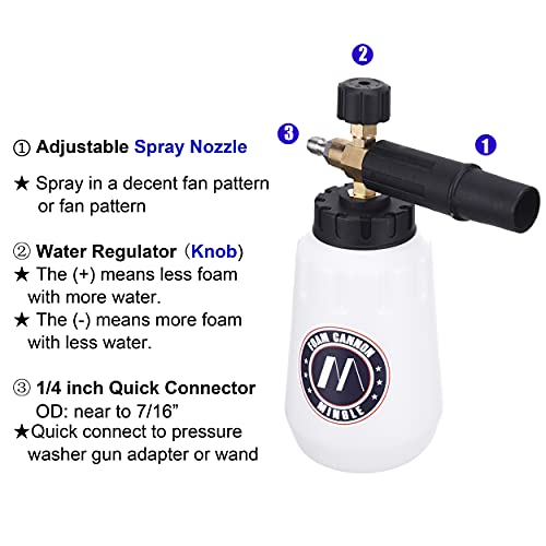 Adjustable Foam Cannon for Bosch, Husky, Ryobi