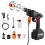 Portable Cordless High Pressure Washer with Foam Generator