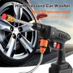Portable Cordless High Pressure Washer with Foam Generator