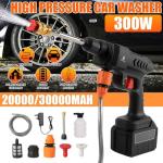 Portable Cordless High Pressure Washer with Foam Generator