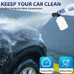 Portable Cordless 21V Pressure Washer with Batteries