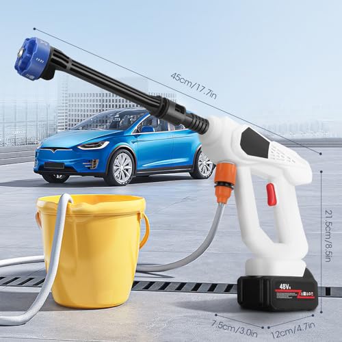 Cordless 300W Portable Pressure Washer with Batteries