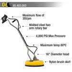 Hyundai 16" Rotary Surface Cleaner for Pressure Washers