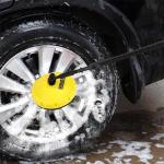 Rotating Pressure Washer Brush for Patio Cleaning