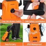 1800W Electric Pressure Washer with Adjustable Nozzle