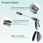 High Pressure Washer Gun with Foam Cannon & Wand