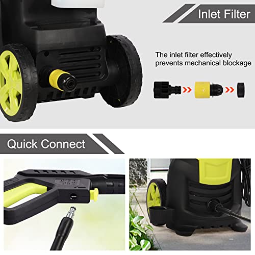 Powerful 1800W Pressure Washer with Adjustable Nozzle