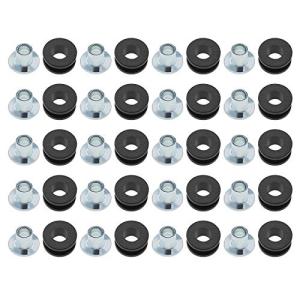YINETTECH 20pcs Motorcycle Rubber Grommet Set
