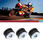 YINETTECH 20pcs Motorcycle Rubber Grommet Set