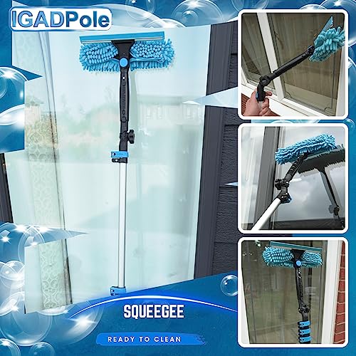 Telescopic Window Cleaning Kit with Squeegee