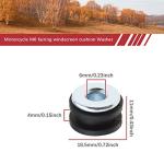 YINETTECH 20pcs Motorcycle Rubber Grommet Set