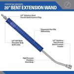 20" Stainless Steel Pressure Washer Extension Wand