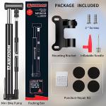 Mini Bicycle Pump with Pressure Gauge and Hose