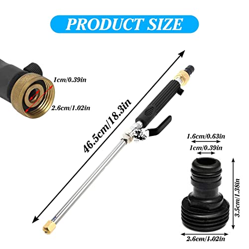 Pressure Washer Gun with Nozzles and PTFE Tape