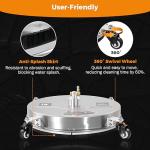 18" Pressure Washer Surface Cleaner with Wheels