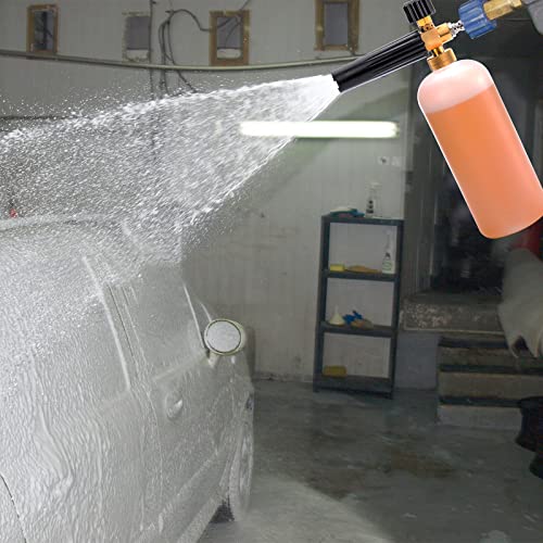 Tebery 1/4" Adjustable Foam Lance for Pressure Washers