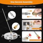 18" Pressure Washer Surface Cleaner with Wheels