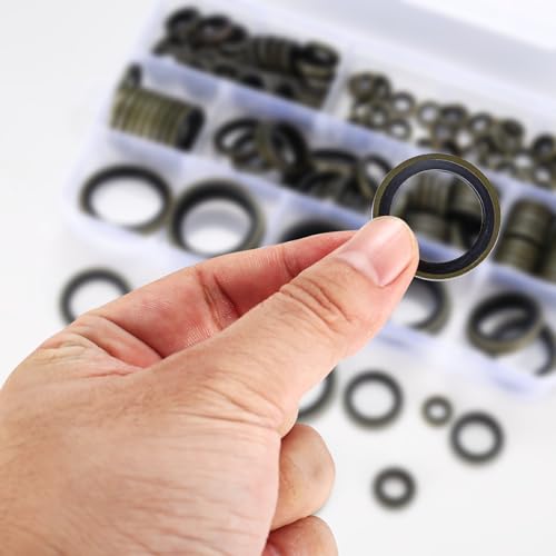 160 Pcs Drain Plug Washer Assortment Kit