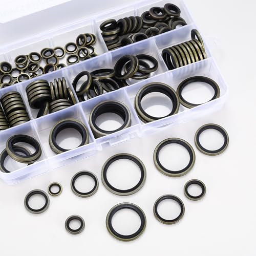160 Pcs Drain Plug Washer Assortment Kit