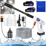 Cordless Electric Pressure Washer with 2 Batteries