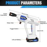 Cordless Electric Pressure Washer with 2 Batteries