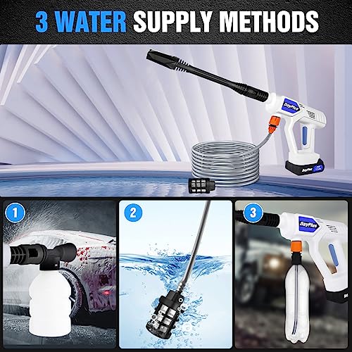 Cordless Electric Pressure Washer with 2 Batteries