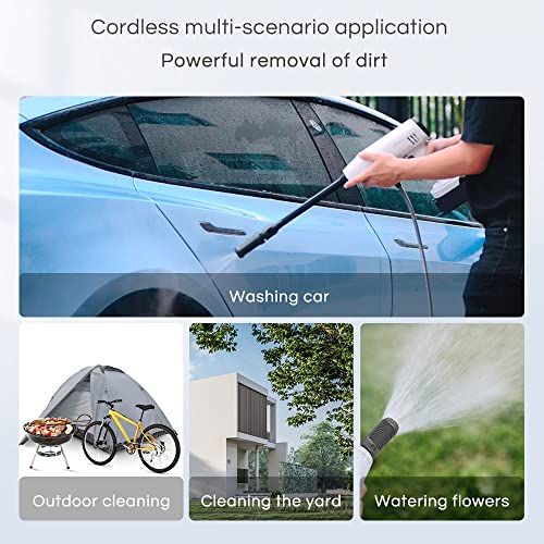 21V Portable High Pressure Washer with 360° Nozzle