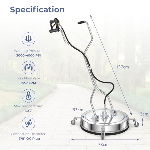 GiantexUK 21’’ Pressure Washer Surface Cleaner Tool