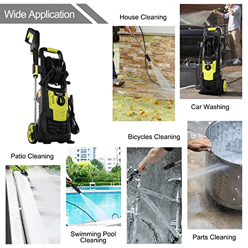 1800W Electric Pressure Washer with Foam Nozzle