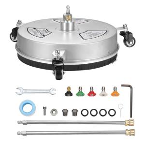 VEVOR 15" Stainless Steel Surface Cleaner with Wheels