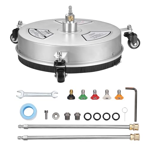 VEVOR 15" Stainless Steel Surface Cleaner with Wheels