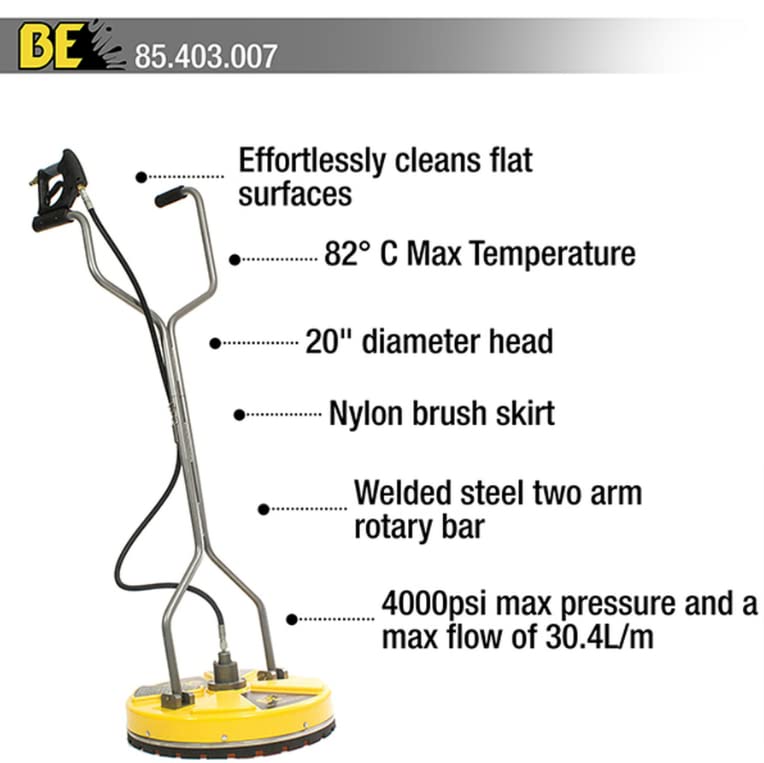 20" Surface Cleaner for 4000PSI Pressure Washers