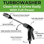 Turbowasher High-Pressure Cleaner for Garden Hoses