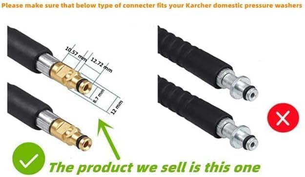 YUET 50Ft Replacement Hose for Kärcher Pressure Washers