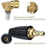 Pressure Washer Turbo Nozzle and Accessory Kit