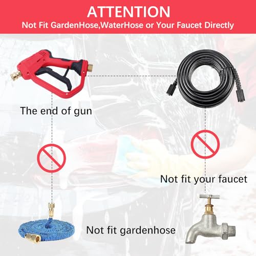 Pressure Washer Long Gun with Extension and Nozzles