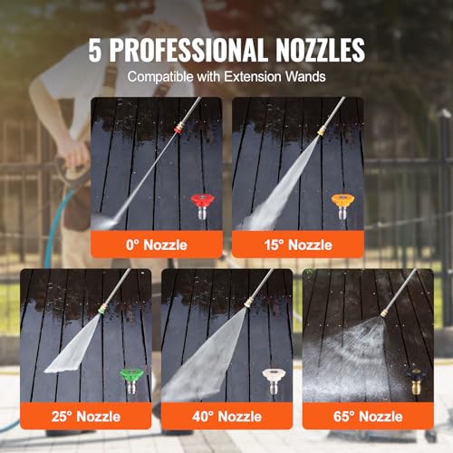 VEVOR 15" Stainless Steel Surface Cleaner with Wheels