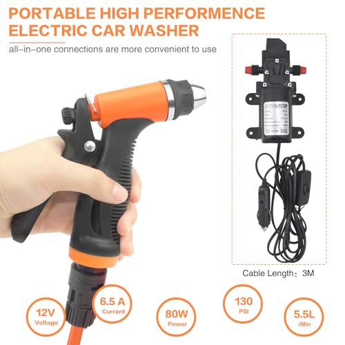 Portable High Pressure Car Washer Pump Kit