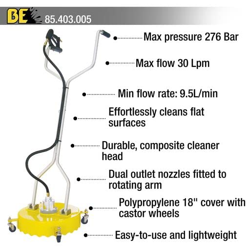 BE Pressure 18" Rotary Flat Surface Cleaner