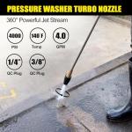 WORKEASE 4000PSI Turbo Nozzle for Pressure Washers